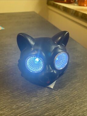 Black Cat Solar Decor